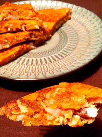 Korean Seafood Kimchi Cake recipe