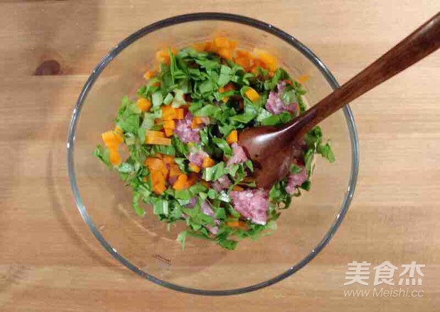 Baby Food Supplement, Steamed Egg Dumplings with Seasonal Vegetables recipe