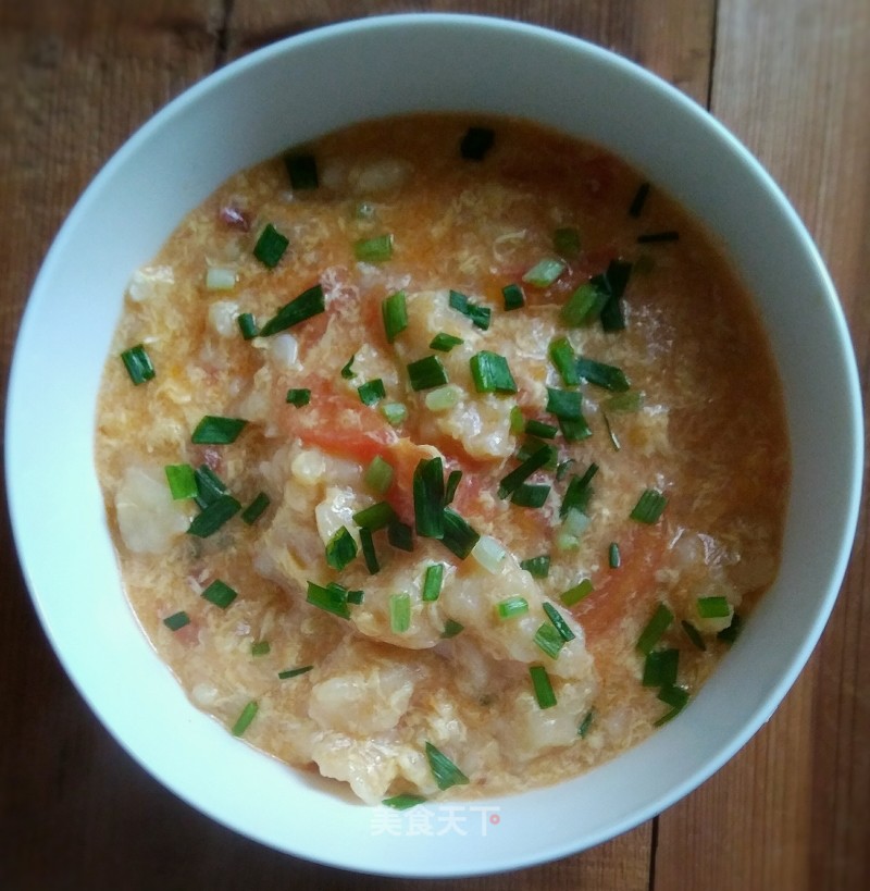 Tomato Egg Lumps Soup