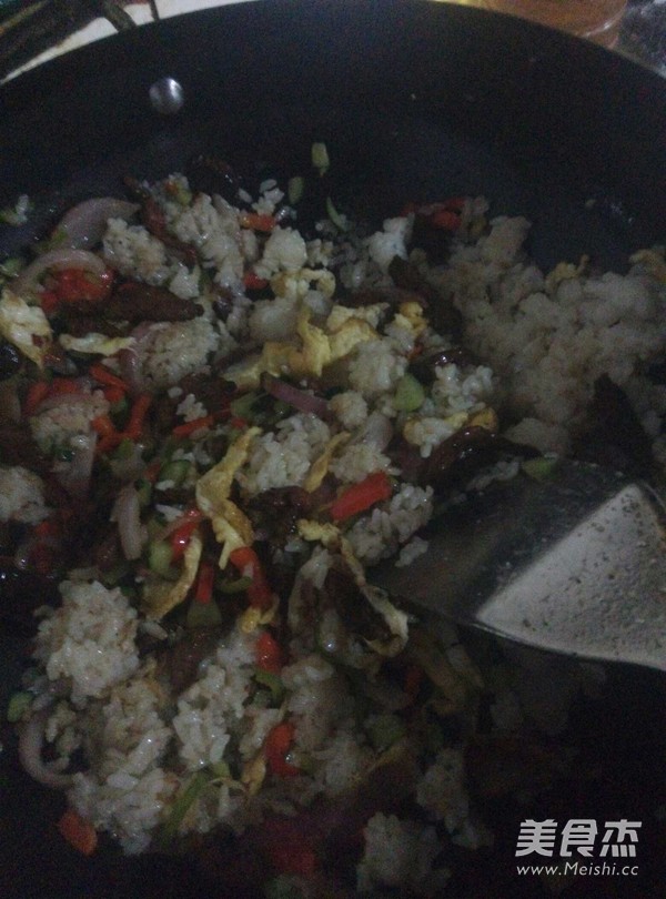 Fried Rice with Shredded Pork recipe