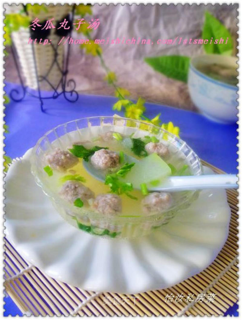 [healthy Soup Pot] Clearing Heat and Lishui Soup---winter Melon Meatball Soup recipe