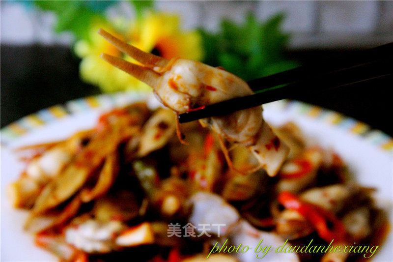 Spicy Fried Razor Clam recipe
