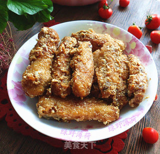 Baked Chicken Wings with Salted Duck Egg recipe