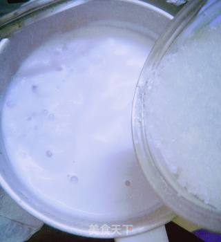 Purple Sweet Potato Milk Sago recipe