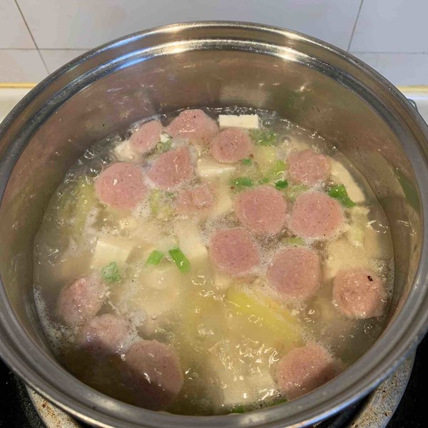Meatball Tofu Soup recipe