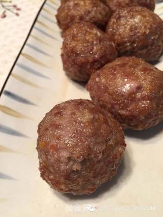 Meat Ball with Soy Sauce recipe