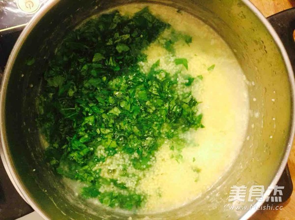 Celery Leaf Millet Porridge recipe