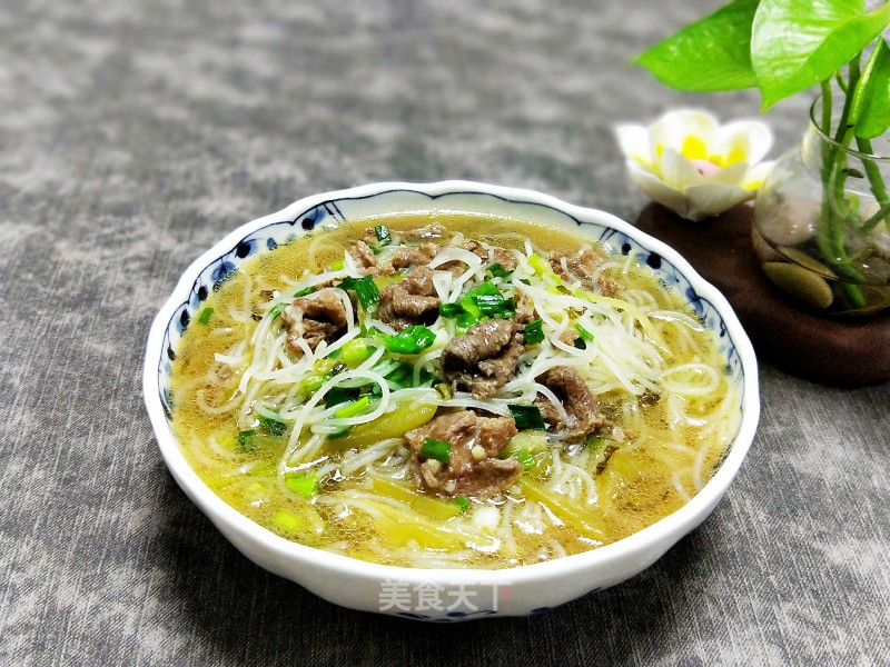 Pickled Beef Soup Noodles recipe