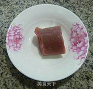 Green Vegetable Tenderloin and Glutinous Rice Cakes recipe
