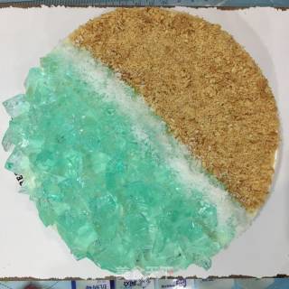 #aca Fourth Session Baking Contest# Makes Erotic Blue Ocean Frozen Cheesecake recipe