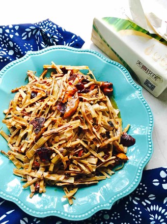 Stir-fried Dried Bamboo Shoots recipe