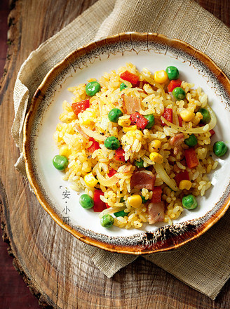Bacon Curry Fried Rice