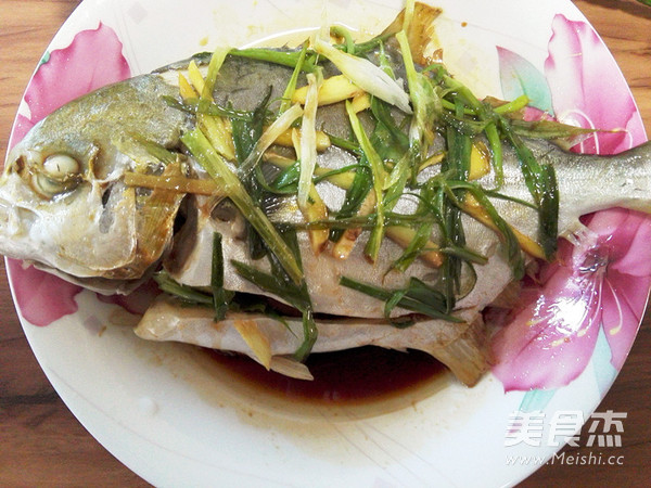 Steamed White Pomfret recipe