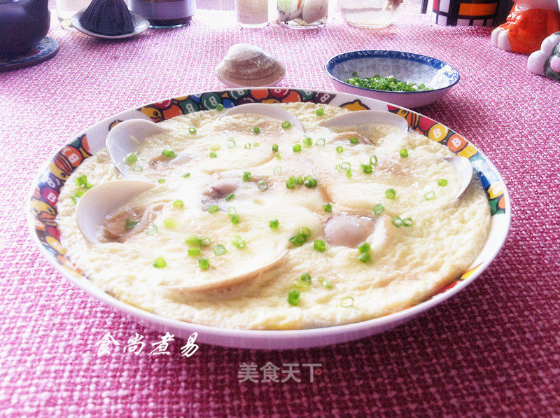 Steamed Eggs with Clams recipe