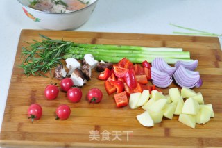Roasted Vegetables and Chicken Drumsticks recipe