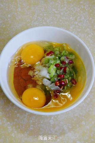 The Taste of The Sea-fried Egg with Large Prawn Paste recipe