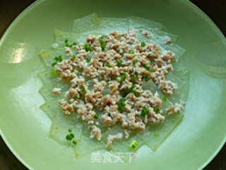 Crystal Winter Melon Slices with Minced Meat recipe