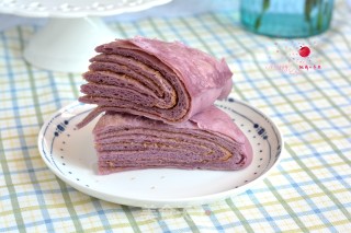 #trust之美#thousand-layer Purple Sweet Potato Hair Cake recipe