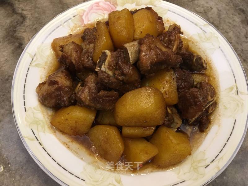 Braised Pork Ribs with Potatoes recipe