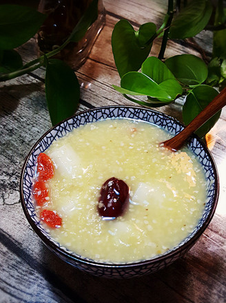 Millet Porridge with Yam and Red Dates recipe