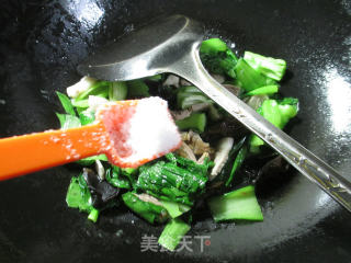 #trust of Beauty# Stir-fried Cabbage Core with Pork Belly with Black Fungus recipe