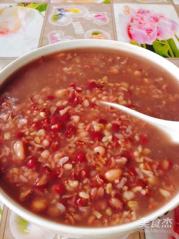 Red Rice and Red Bean Porridge recipe