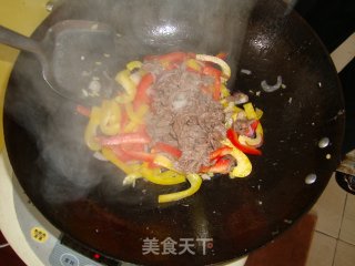 Stir-fried Beef with Bell Pepper recipe