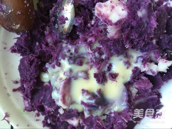 Purple Potato Yam Puree recipe