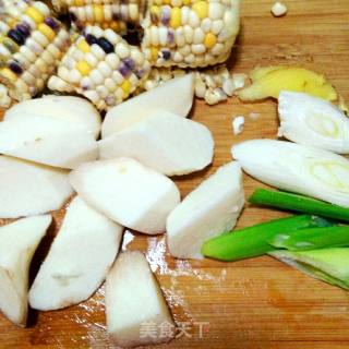 Yam and Corn Bone Soup recipe