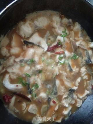 Stewed Grass Carp with Hime Mushroom recipe