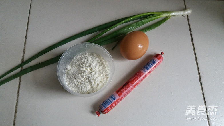 Green Onion Ham Omelet recipe