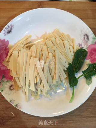 Spinach Stir-fried Fennel recipe