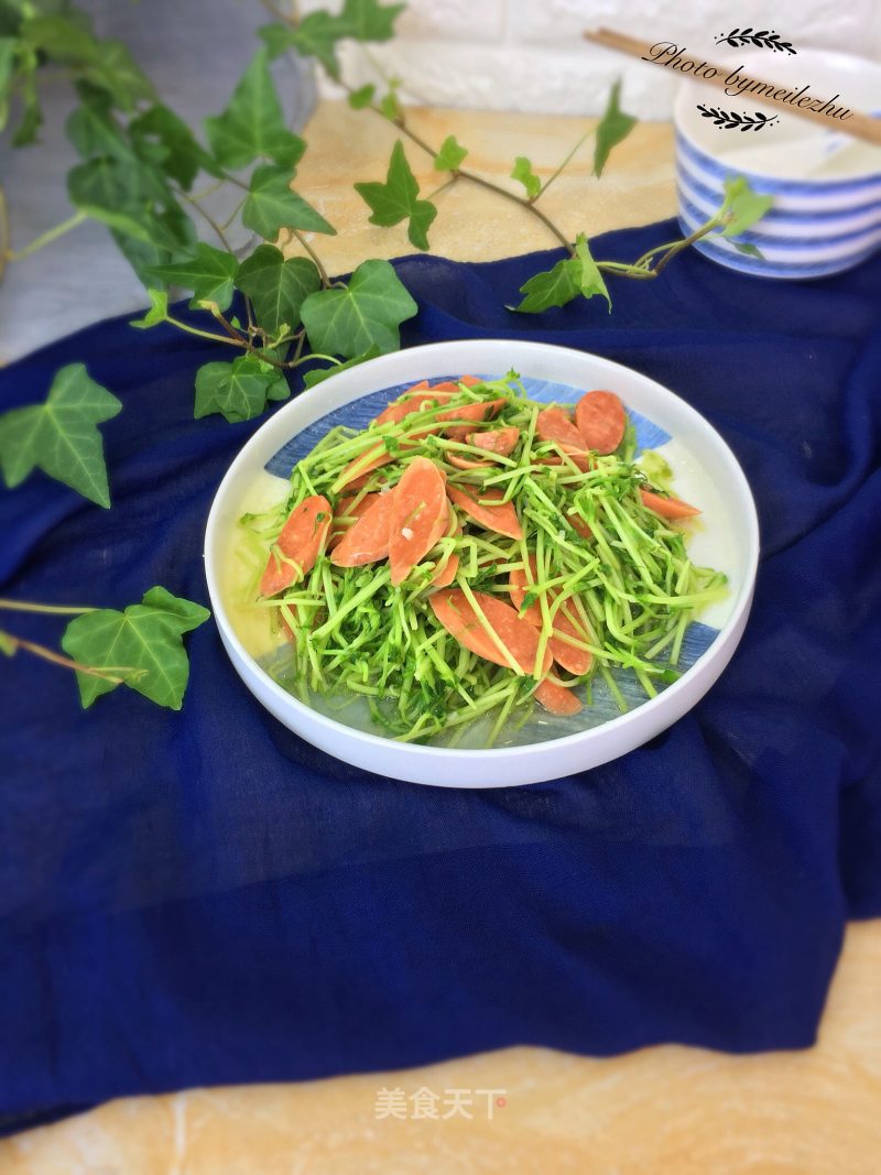 Stir-fried Bean Sprouts with Ham recipe