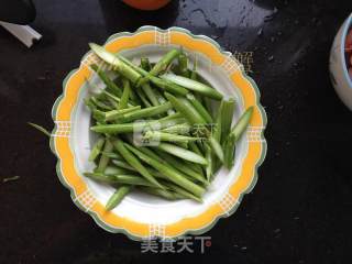 Fried Asparagus with Sweet Shrimp recipe