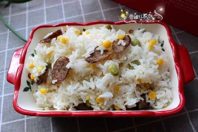 Sausage Corn Green Bean Rice recipe