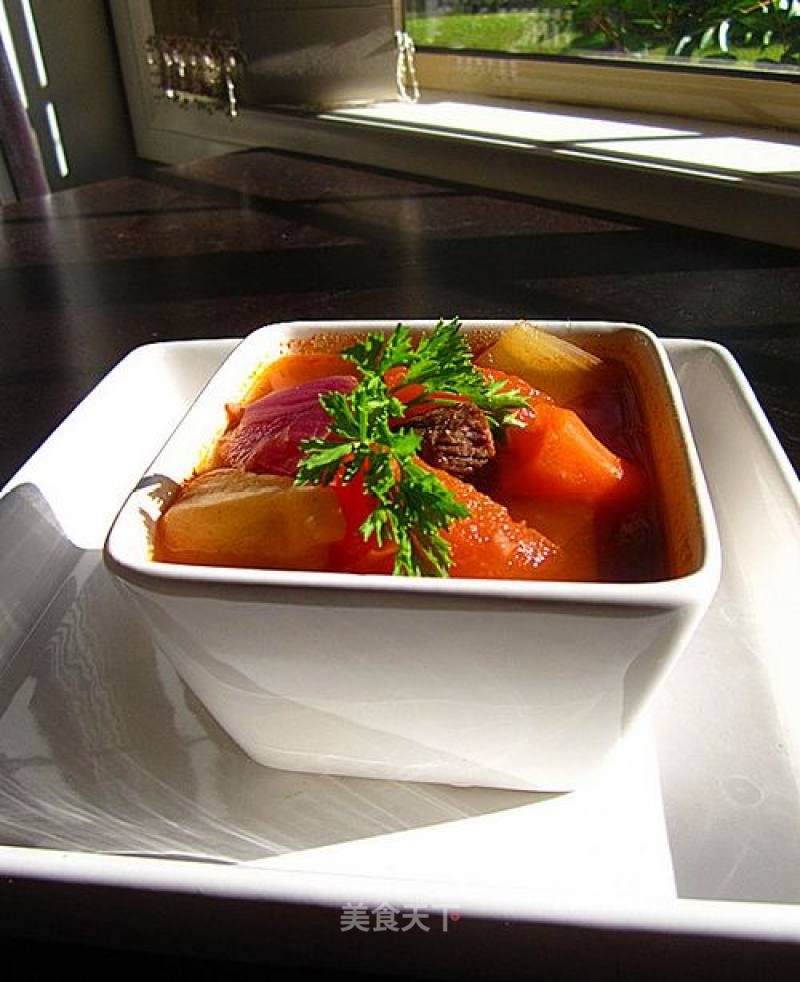 Beef Mixed Vegetable Soup recipe