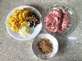 Corn Kernels Steamed Meatloaf recipe