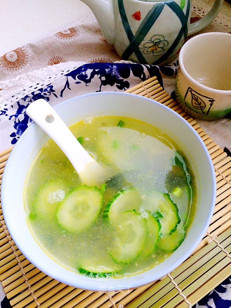 Shrimp and Cucumber Preserved Egg Soup recipe