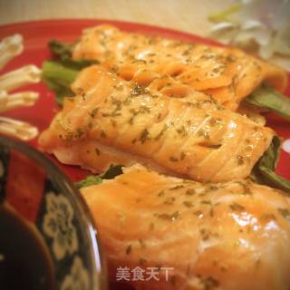 Grilled Salmon and Vegetable Roll recipe