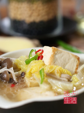 Cabbage Tofu Soup recipe