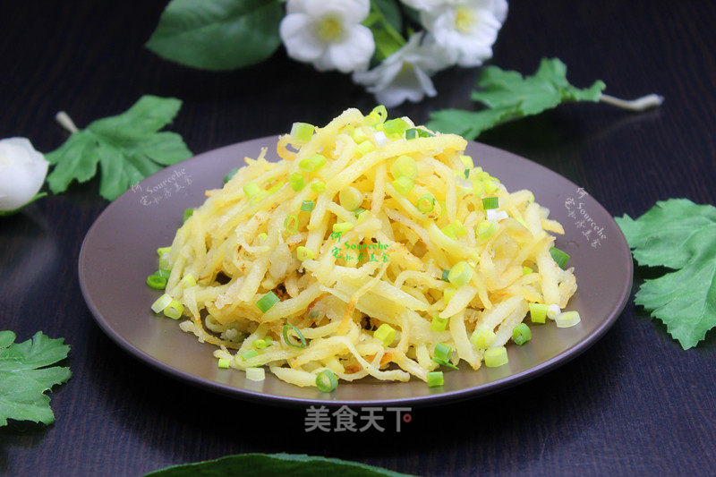Fried Potato Shreds without Oil Powder recipe