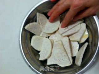 Fried Taro Chips recipe