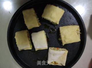 Turnip and Bean Sprouts Vegetable Roll recipe