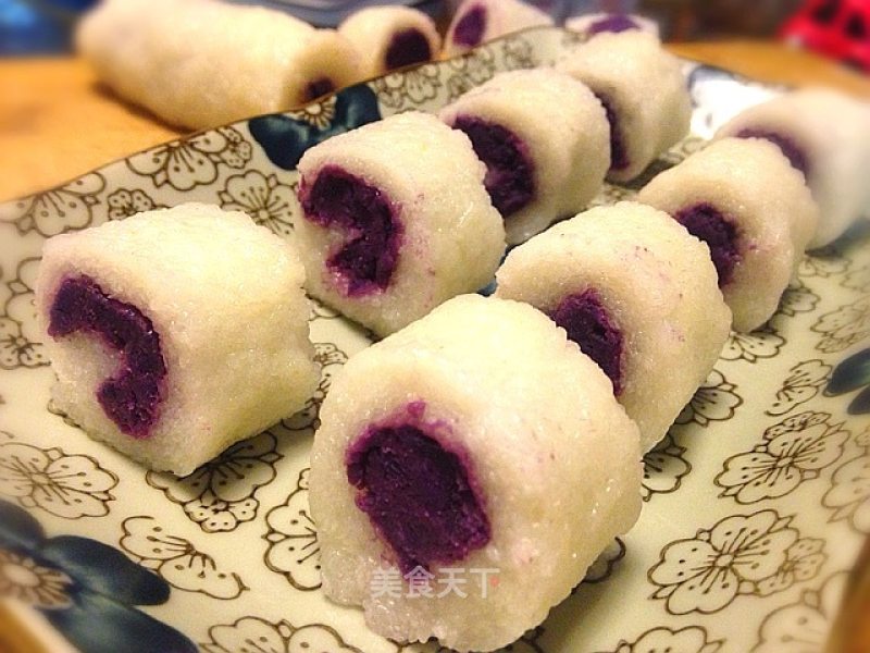 Purple Sweet Potato Rice Cake recipe
