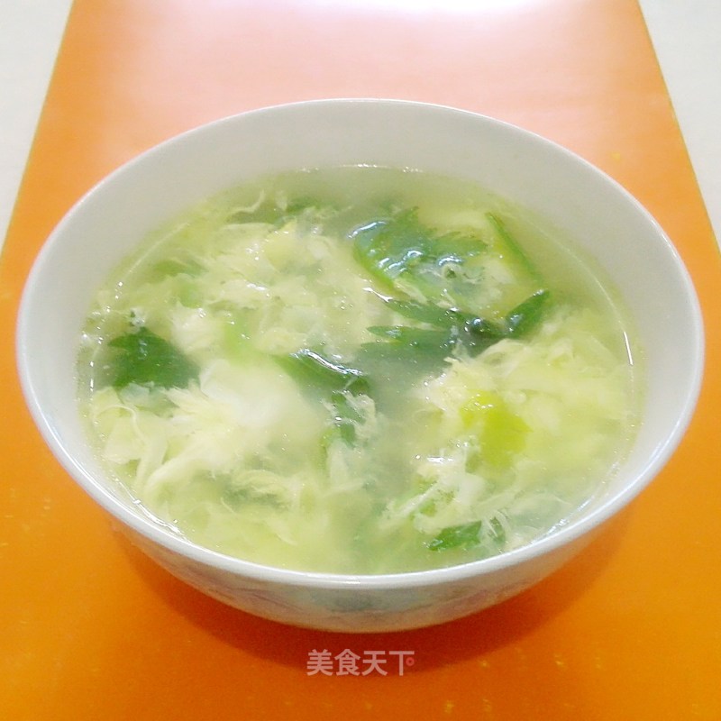 Celery Leaf Egg Soup recipe
