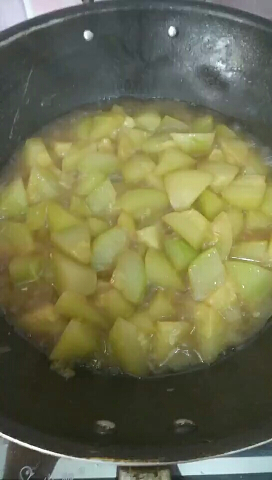 Vegetarian Stewed Horn Melon recipe