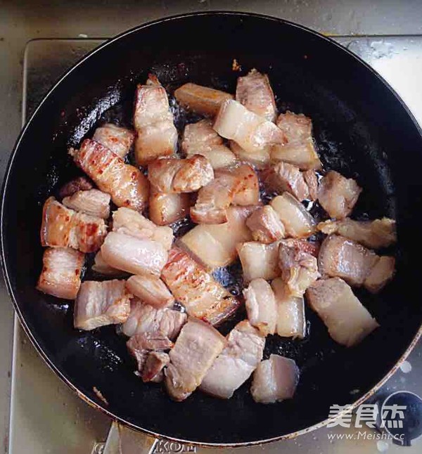 Pork with Dried Vegetables and Plum recipe