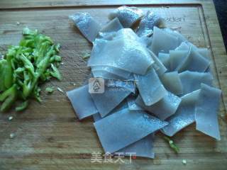 Dried Chili Powder Skin Pork Slices recipe