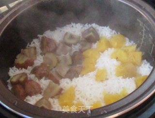 #trust of Beauty# Chestnut Pineapple Rice recipe