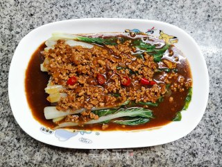 Minced Pork Drizzled with Cabbage recipe